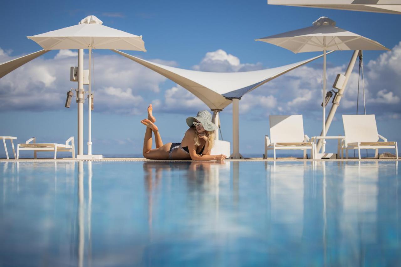 Akrogiali Beach Hotel Apartments Малиа Экстерьер фото